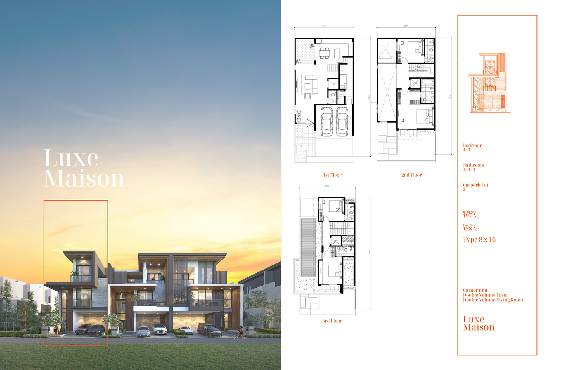Rumah mewah shila sawangan ecotown cluster hannam tipe luxe maison