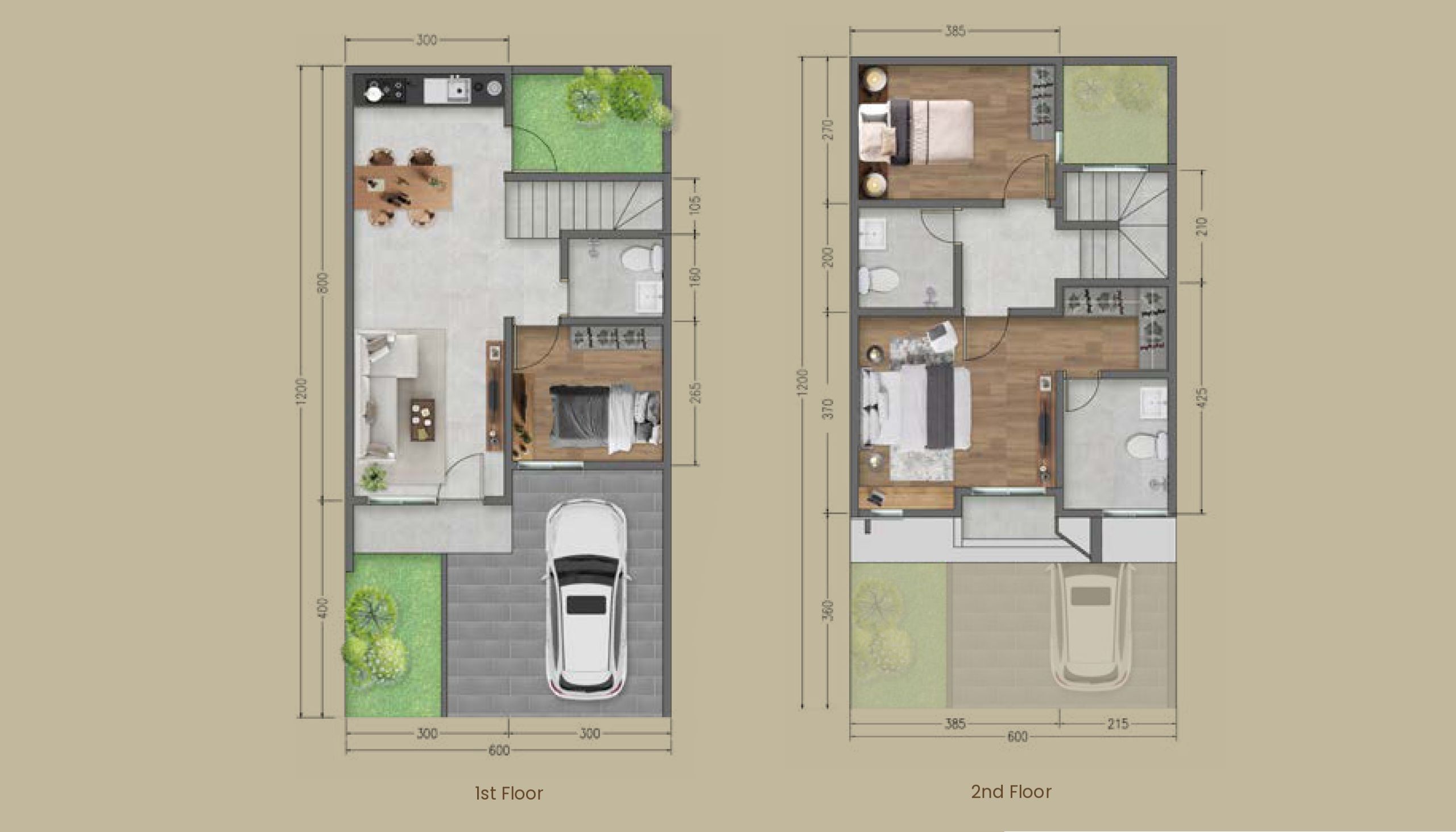 Rumah paradise resort city ciputat tangsel tipe calan cluster elysian