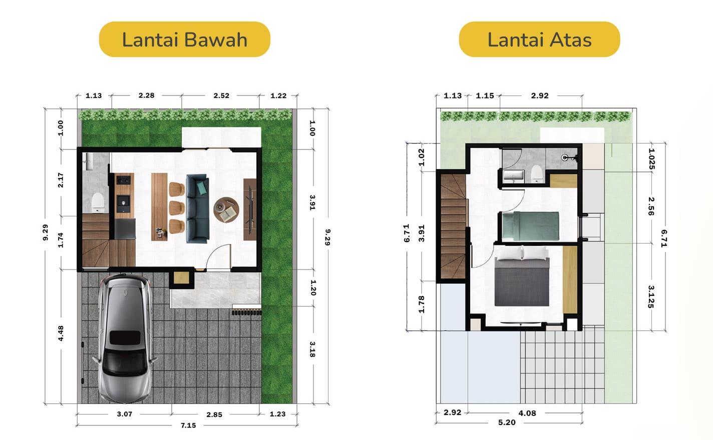 jual rumah pamulang nano town 4 tipe newton tangerang selatan