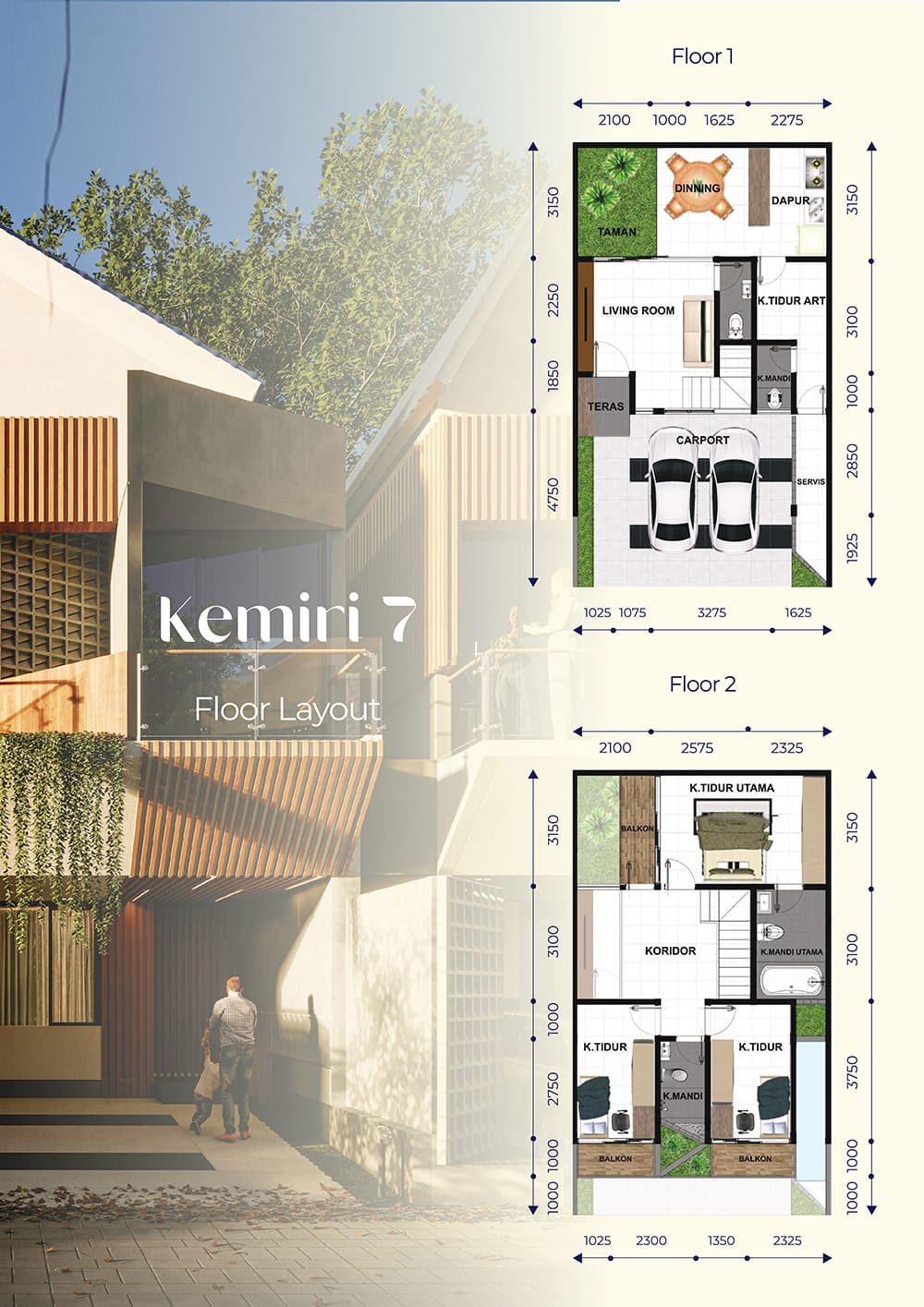 Jual rumah pondok cabe cluster balboa hillside tangerang selatan