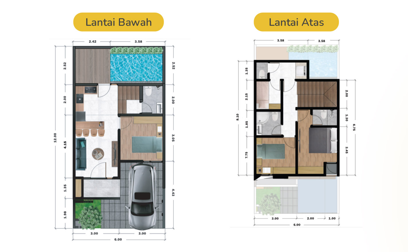 Rumah Konsep Vila Nano town pamulang tangsel