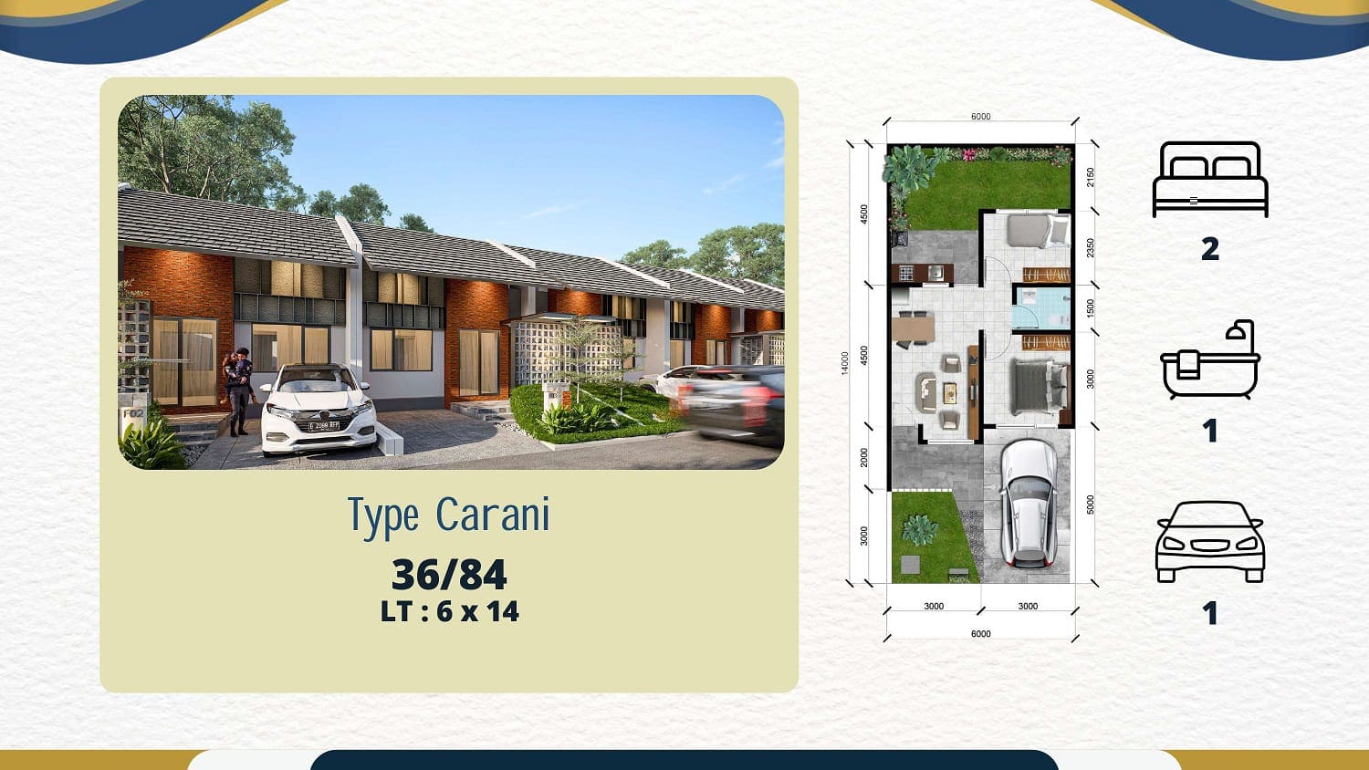 Rumah murah tanah luas tipe carani bumi abhirama sawangan