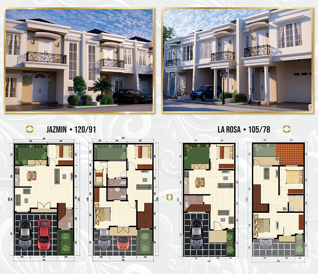 Rumah pondok cabe 2 lantai casa de ramos