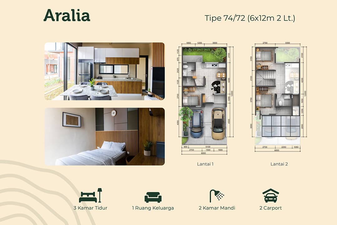 Terranea homes serpong tangerang tipe aralia